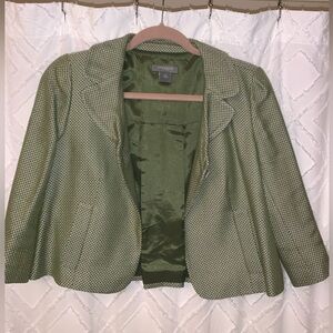 Ann Taylor Women’s Green Swing Blazer, Size 0 Petite